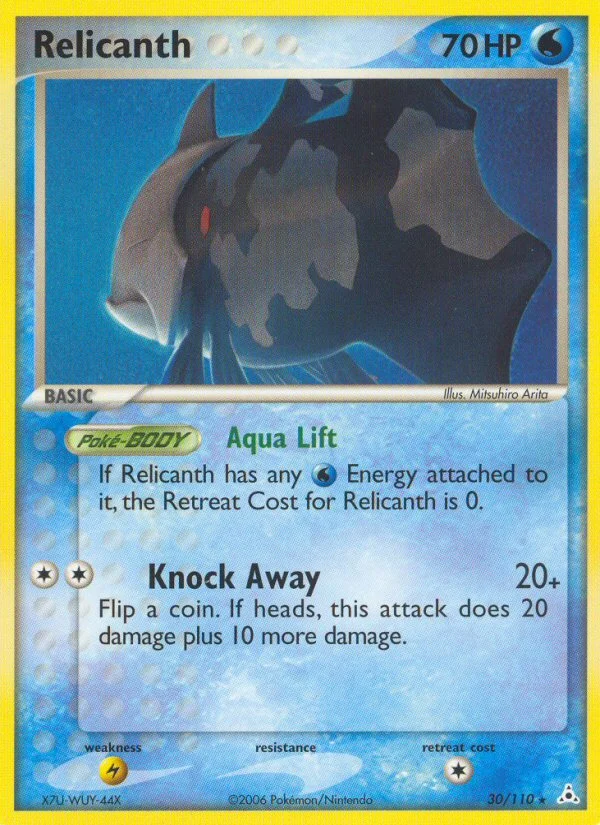 Relicanth Pokemon card