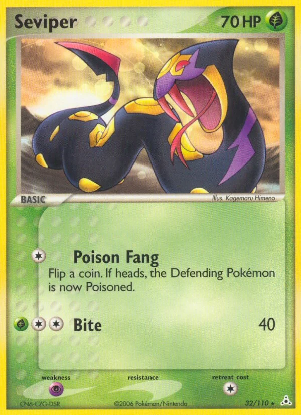 Seviper Pokemon card