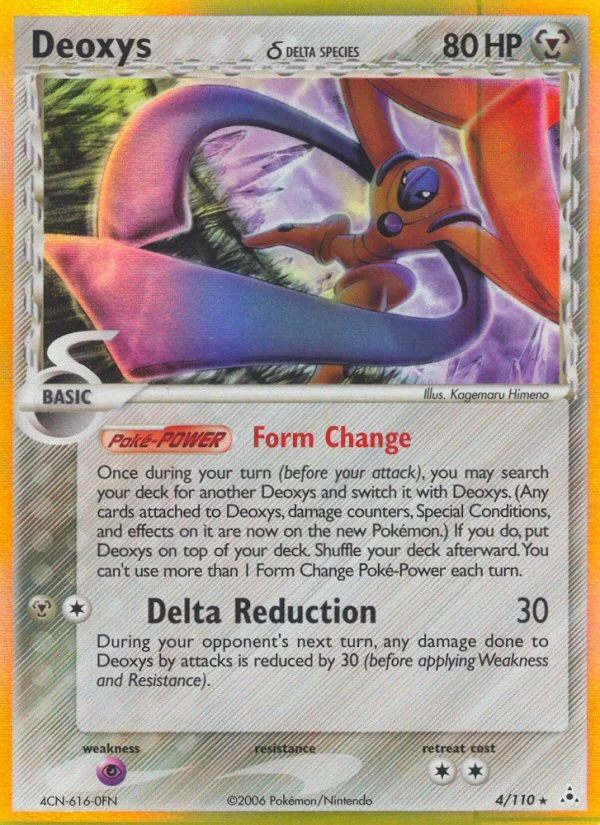 Deoxys δ Pokemon card