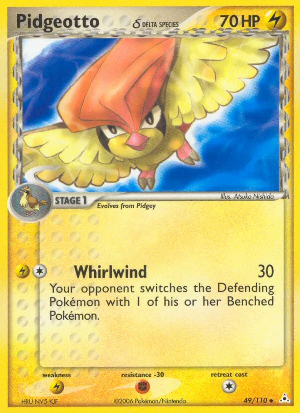 Pidgeotto δ Pokemon card