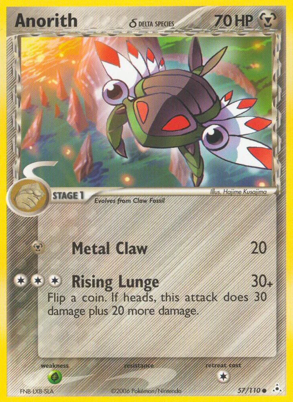 Anorith δ Pokemon card