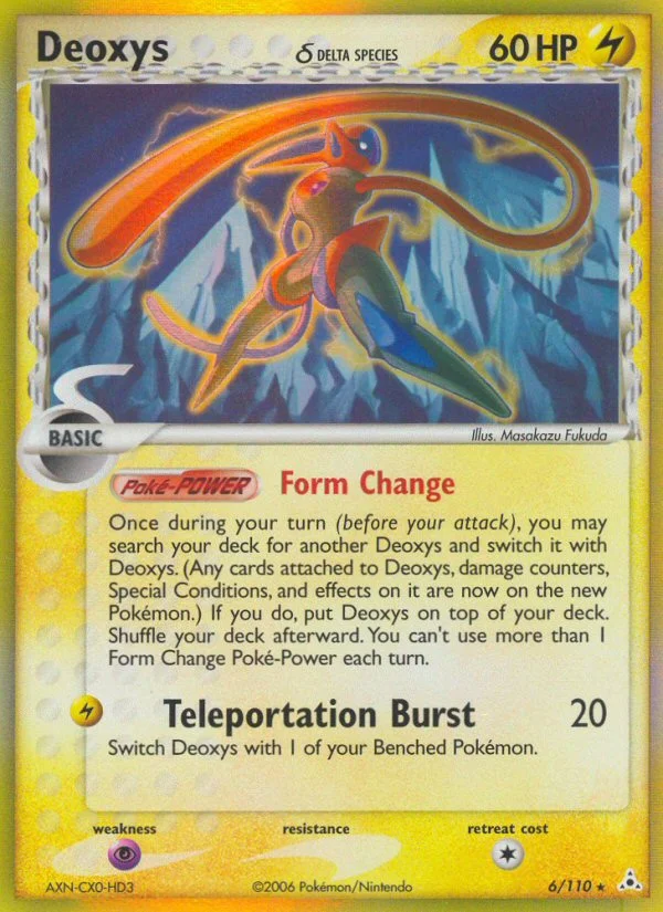 Deoxys δ Pokemon card