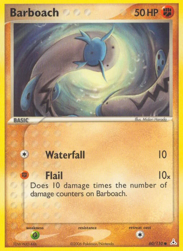 Barboach Pokemon card