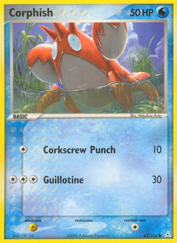 Corphish Pokemon card