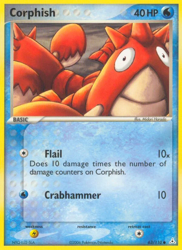 Corphish Pokemon card
