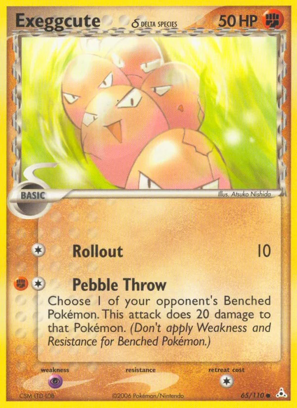 Exeggcute δ Pokemon card