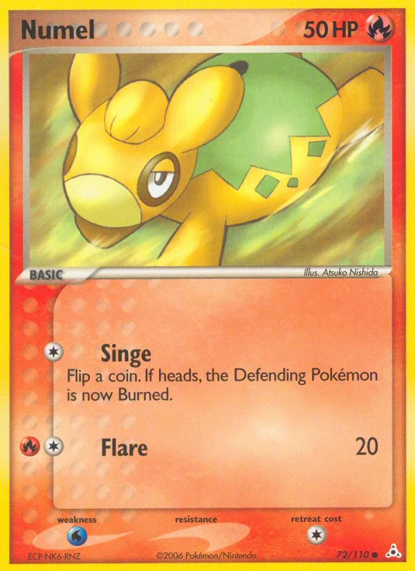 Numel Pokemon card