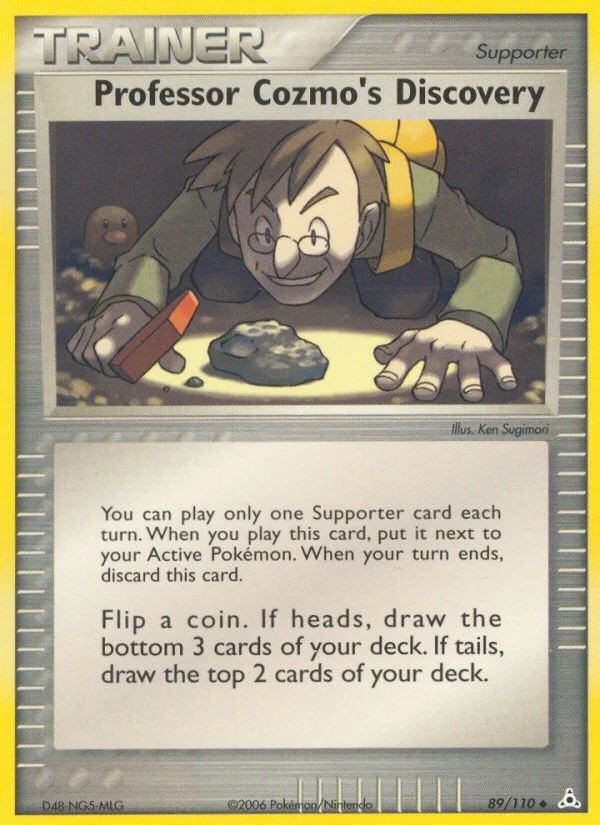Professor Cozmo's Discovery Pokemon card