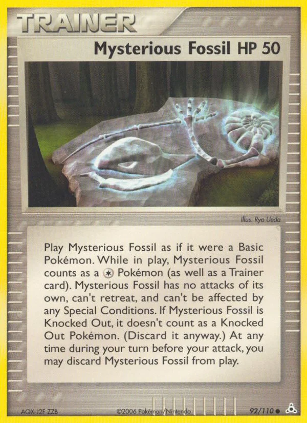 Mysterious Fossil Pokemon card