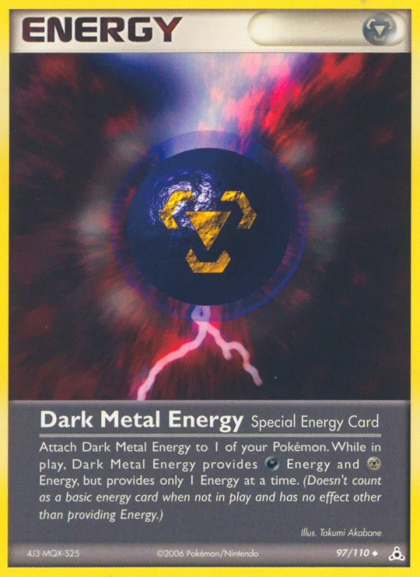 Dark Metal Energy Pokemon card