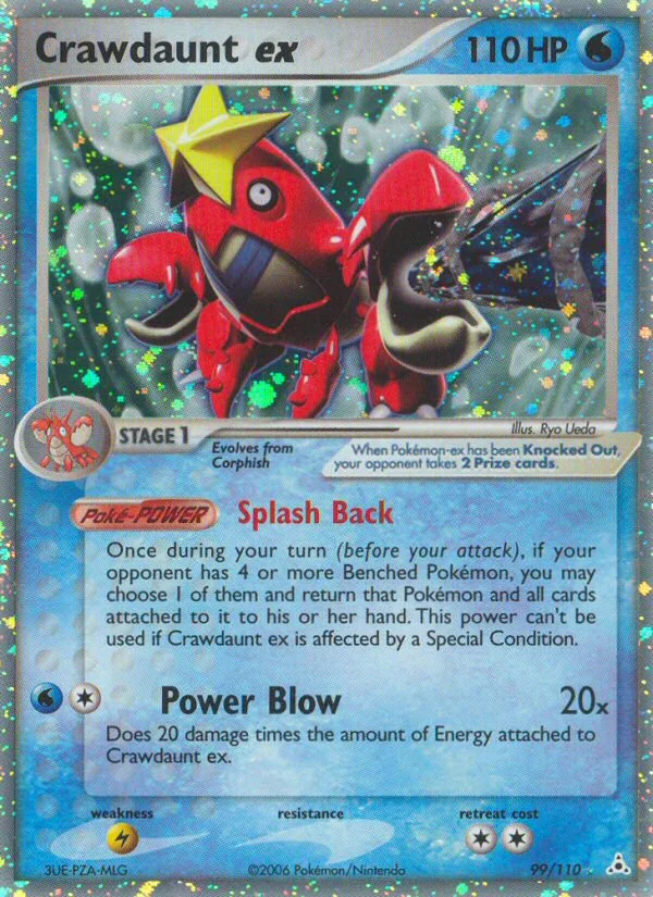Crawdaunt ex Pokemon card