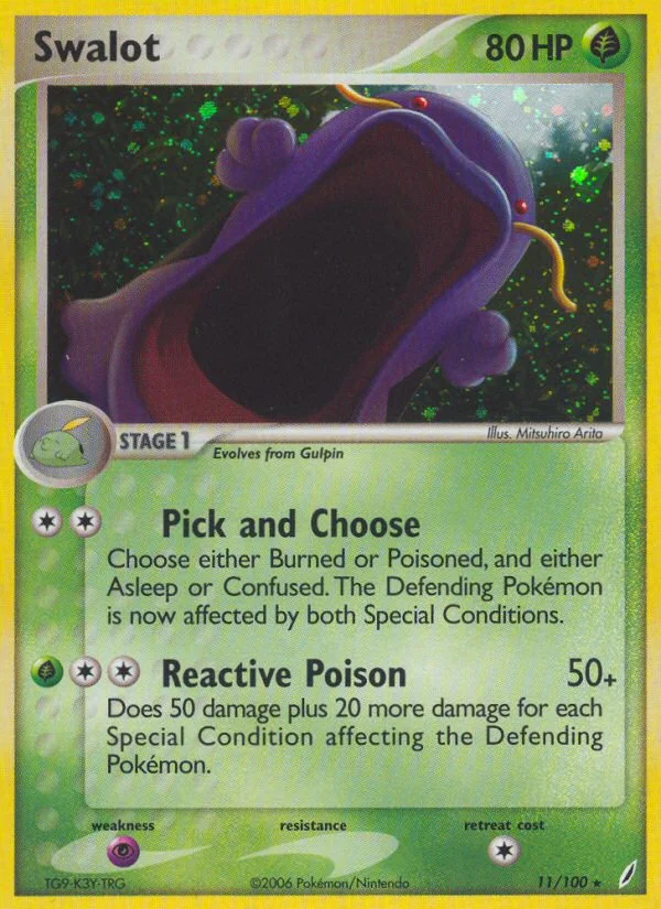 Swalot Pokemon card