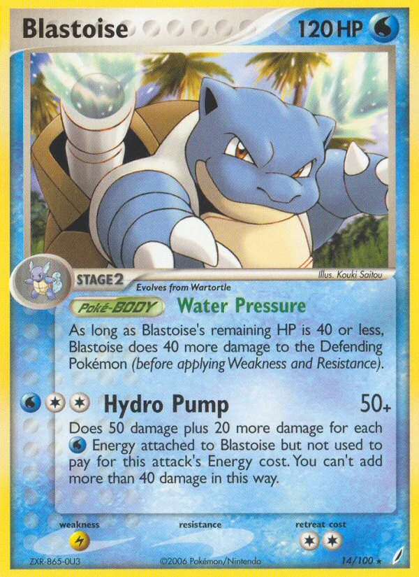 Blastoise Pokemon card