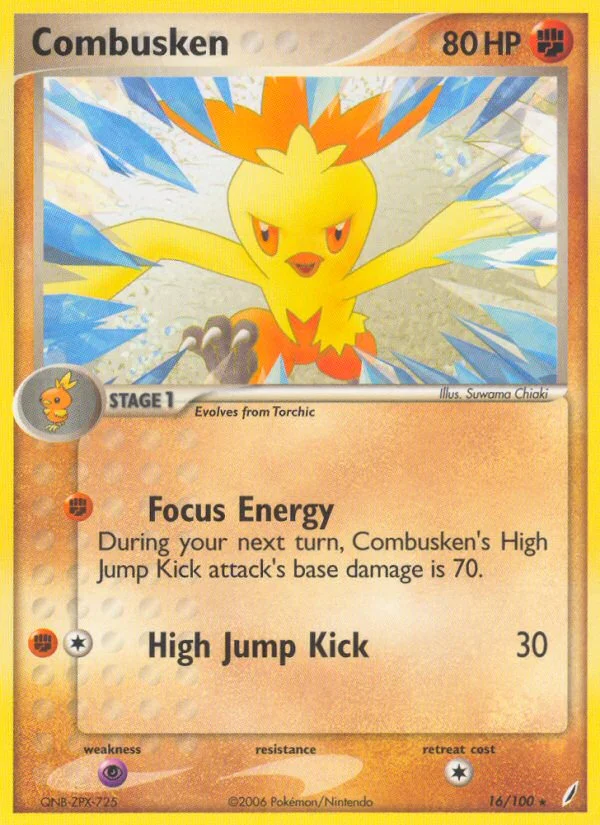 Combusken Pokemon card