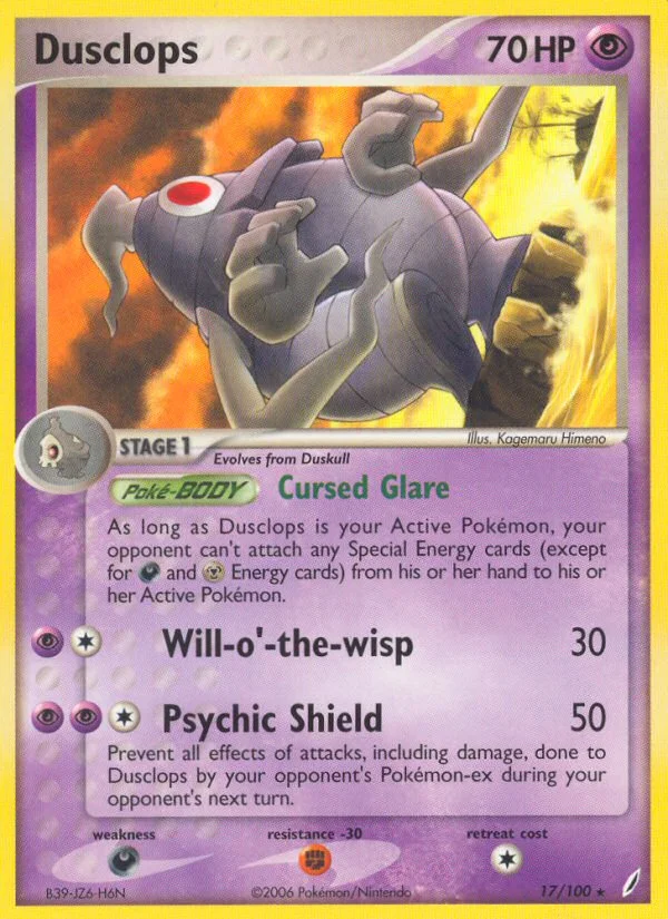 Dusclops Pokemon card