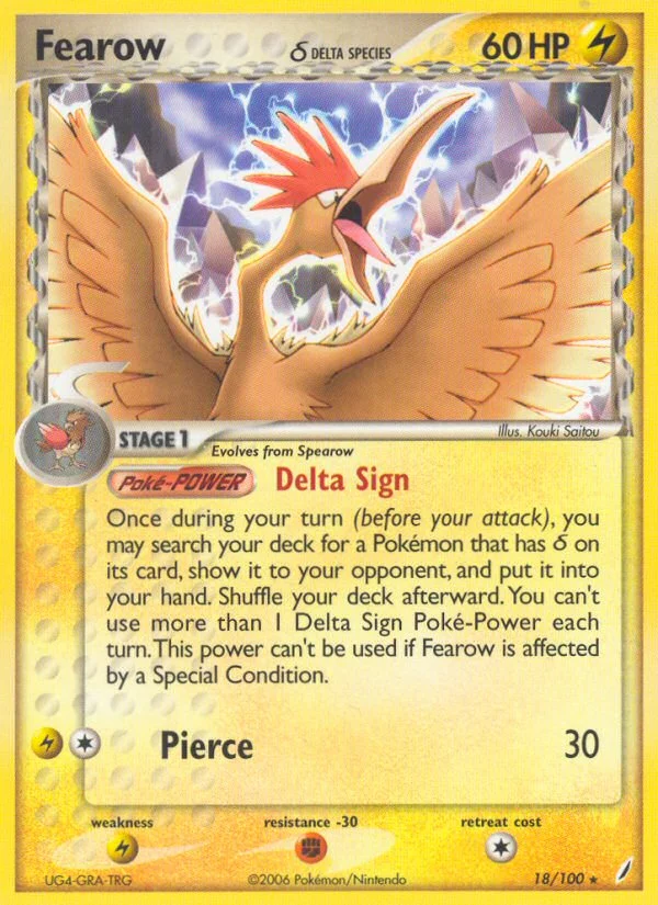 Fearow δ Pokemon card