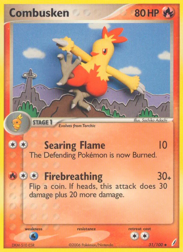 Combusken Pokemon card