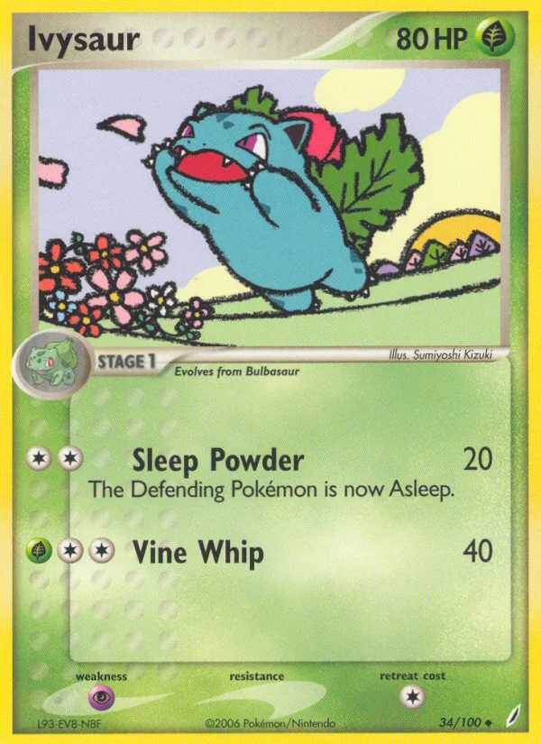 Ivysaur Pokemon card