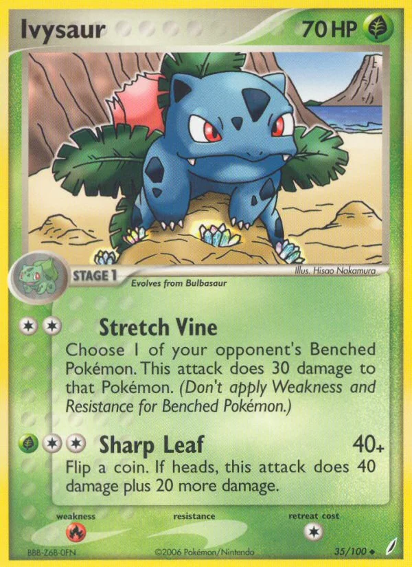 Ivysaur Pokemon card