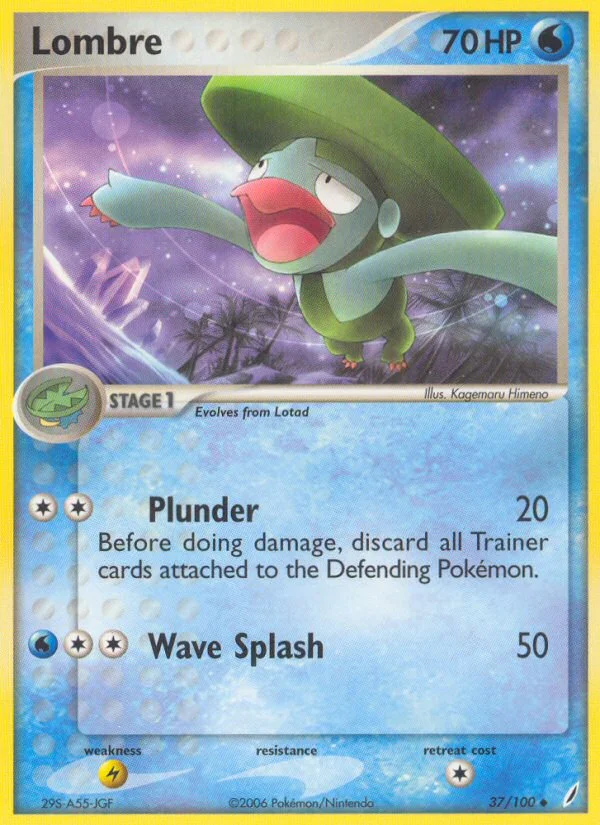Lombre Pokemon card