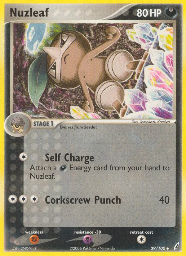 Nuzleaf Pokemon card