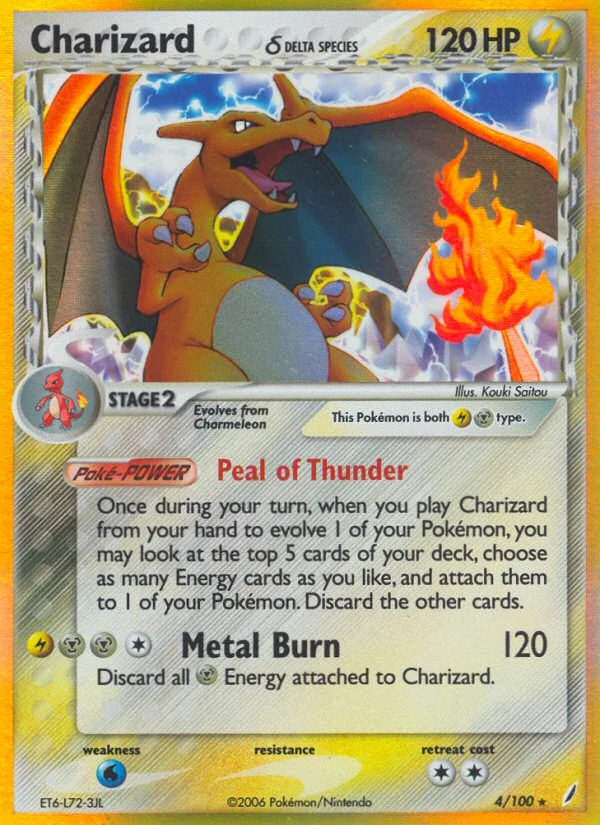 Charizard δ Pokemon card