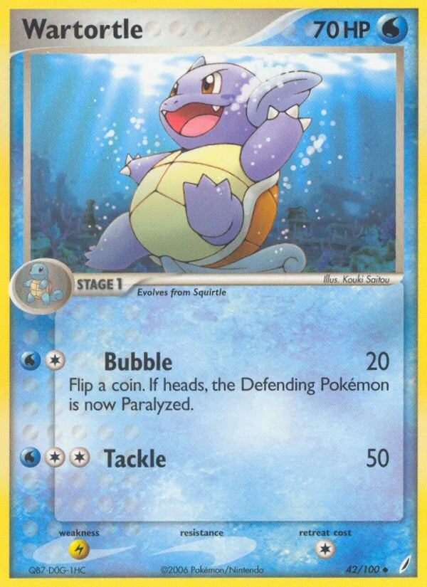Wartortle Pokemon card