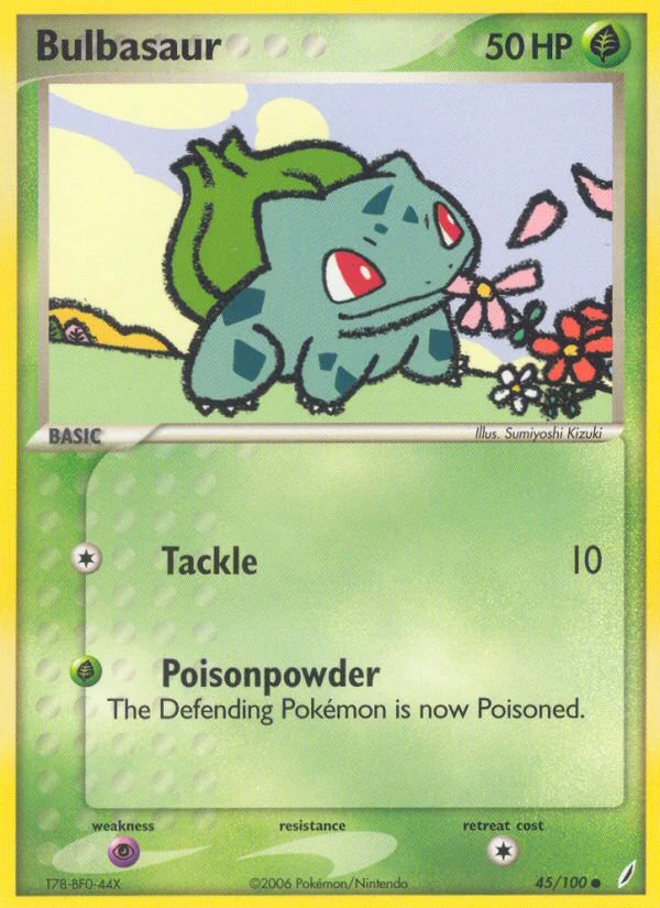Bulbasaur Pokemon card