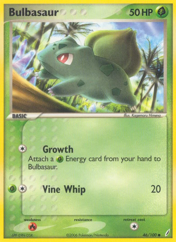 Bulbasaur Pokemon card