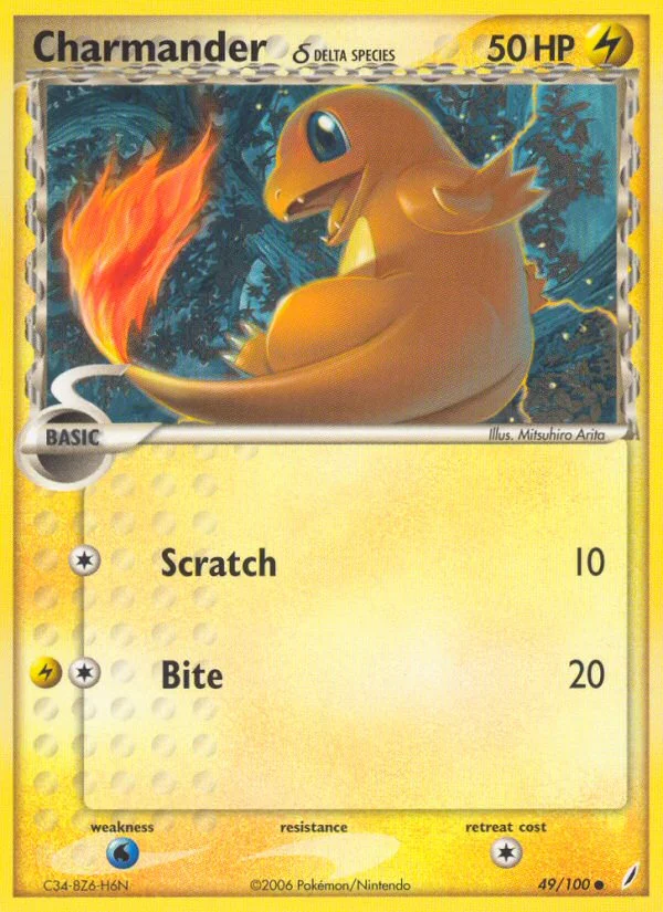 Charmander δ Pokemon card