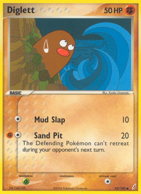 Diglett Pokemon card