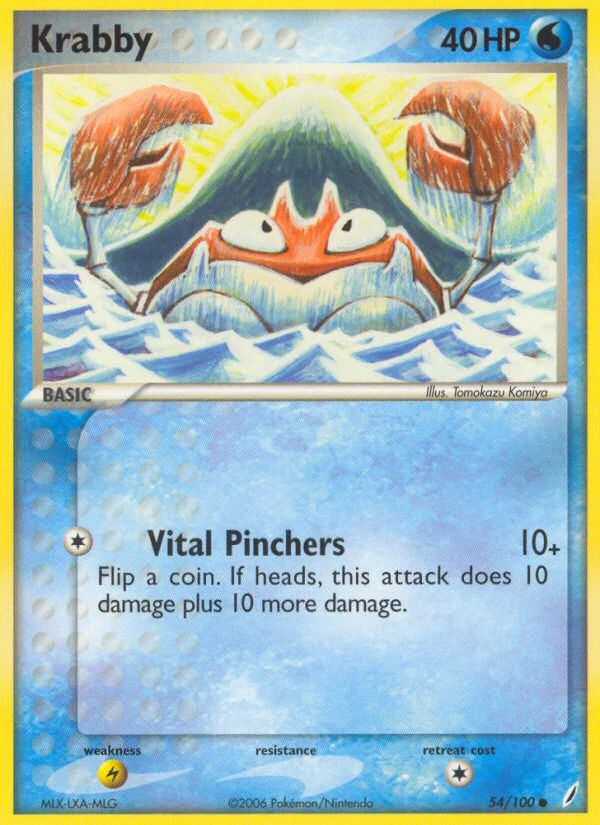Krabby Pokemon card