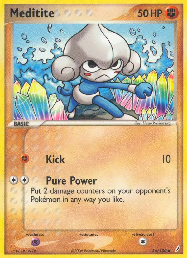 Meditite Pokemon card