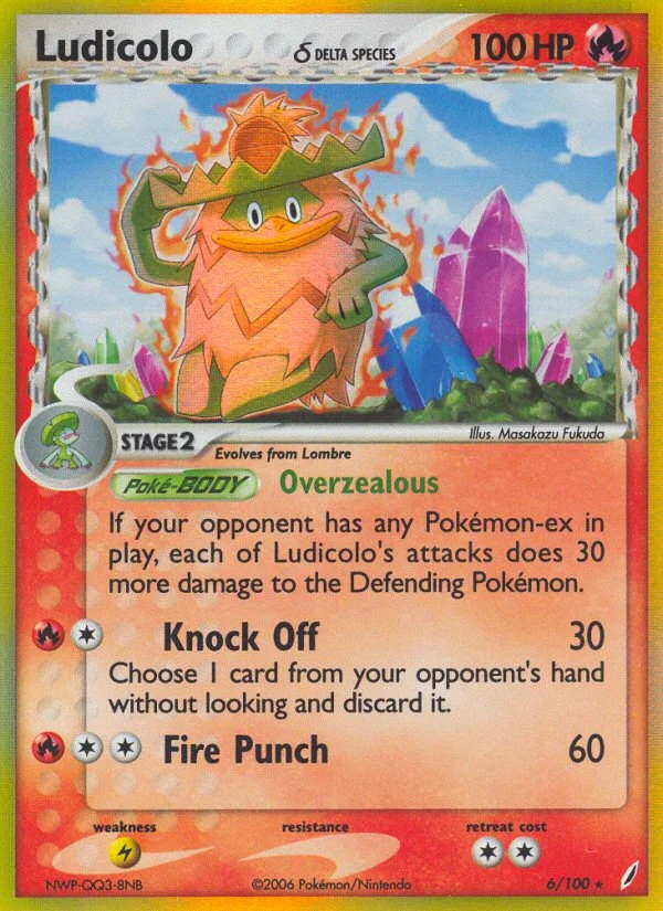 Ludicolo δ Pokemon card