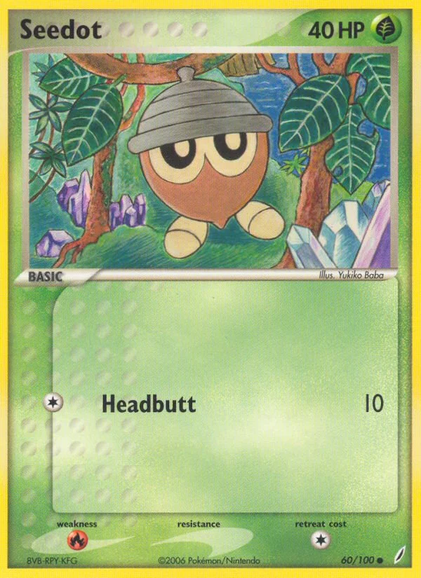 Seedot Pokemon card