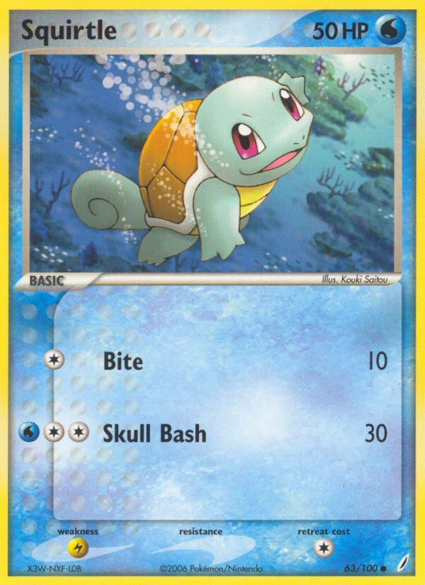 Squirtle Pokemon card