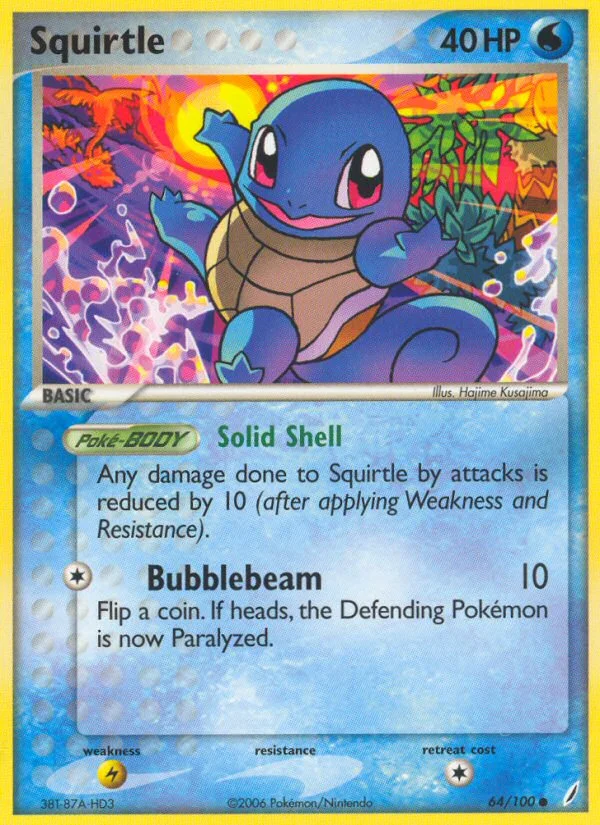 Squirtle Pokemon card
