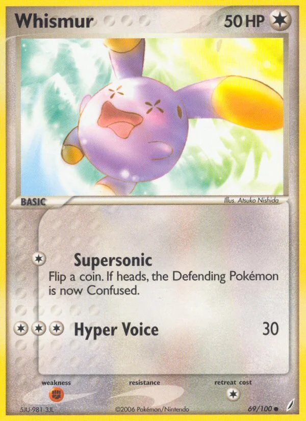 Whismur Pokemon card