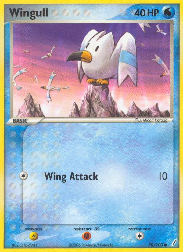 Wingull Pokemon card