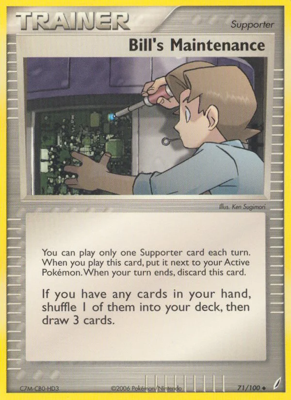 Bill's Maintenance Pokemon card