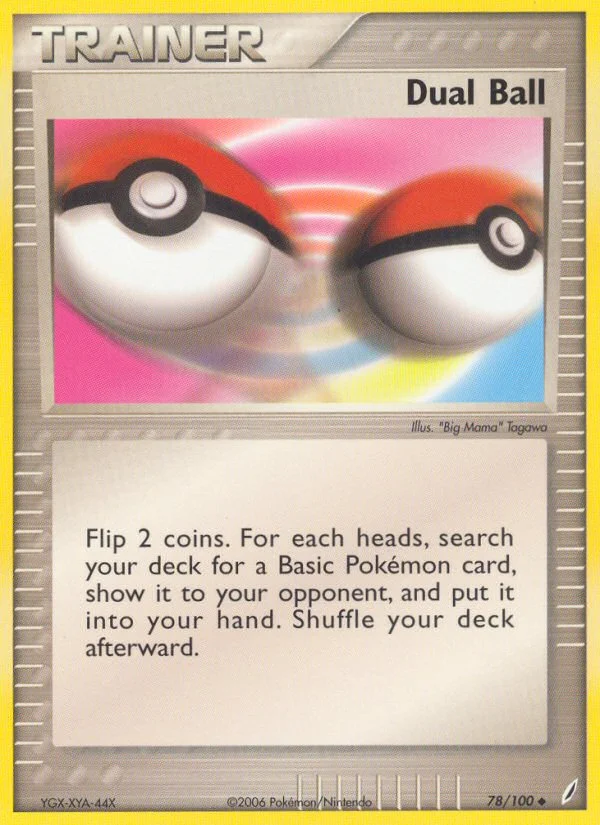 Dual Ball Pokemon card