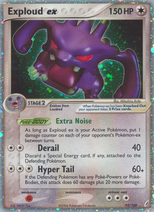 Exploud ex Pokemon card