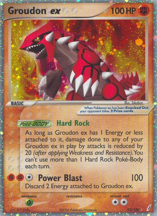Groudon ex Pokemon card