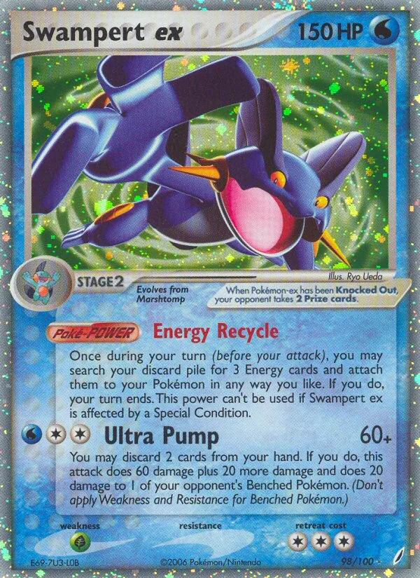Swampert ex Pokemon card