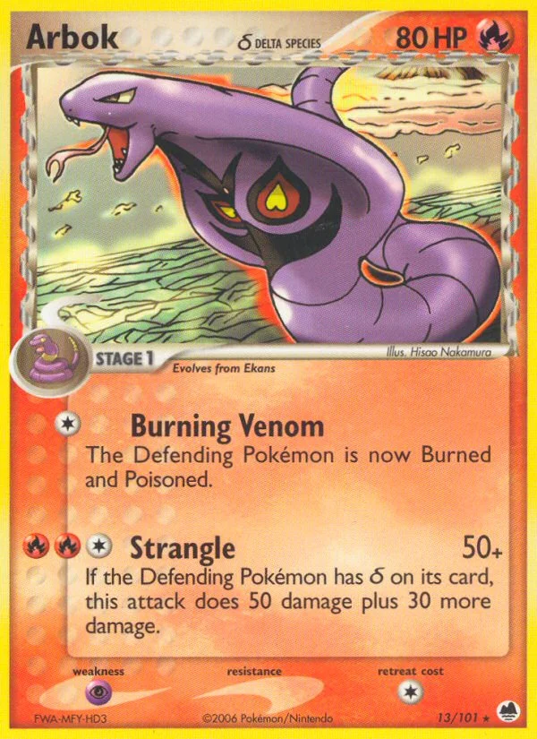 Arbok δ Pokemon card