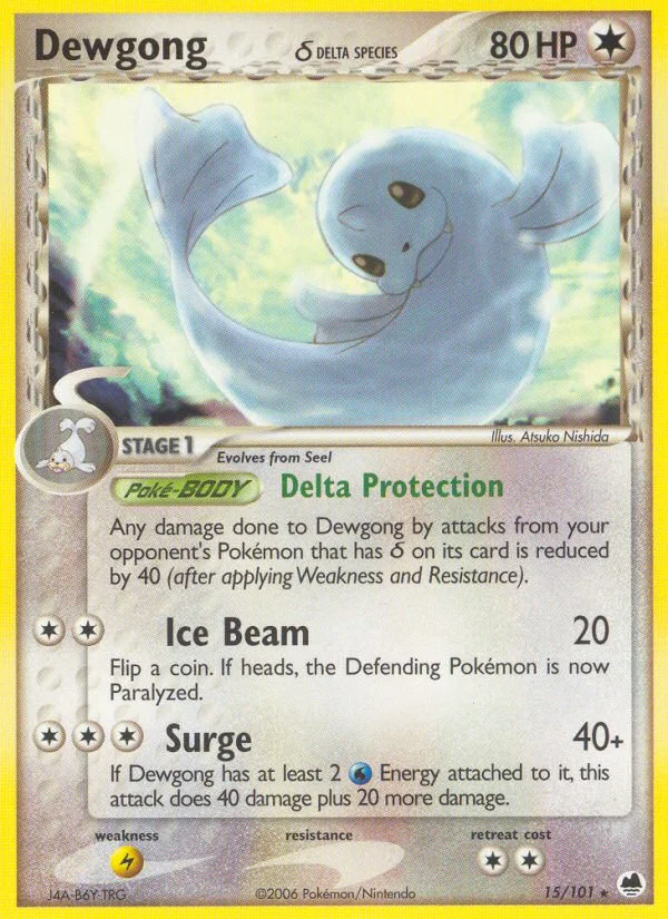 Dewgong δ Pokemon card