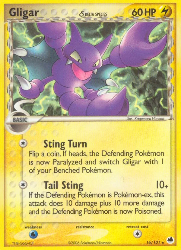 Gligar δ Pokemon card