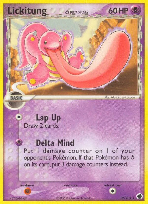 Lickitung δ Pokemon card