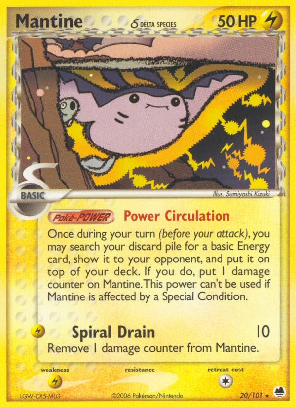 Mantine δ Pokemon card