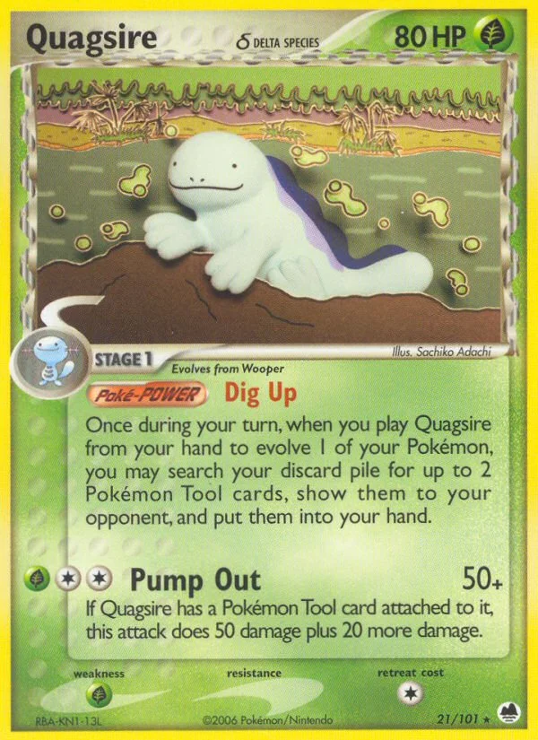Quagsire δ Pokemon card